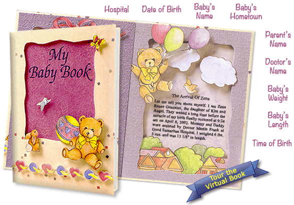 custom baby book with name