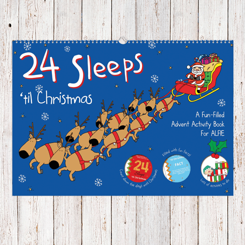 24 Sleeps ’til Christmas personalized activity book 24 Sleeps ’til Christmas personalized activity book