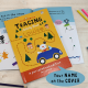Personalized Arty Mouse Numbers Name on Cover