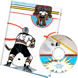 Hockey Personalized Book and Music Gift Set