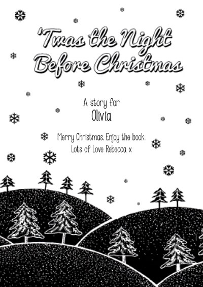 personalized twas the night before christmas book